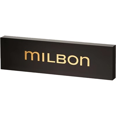 Milbon GOLD Brand Logo Plate