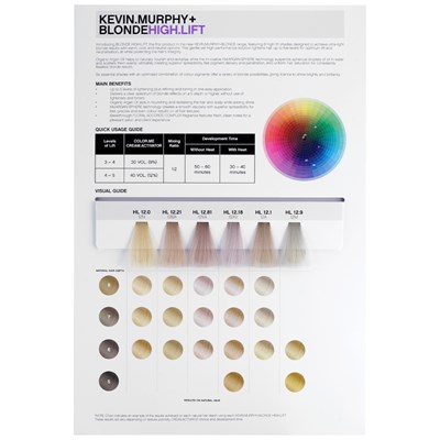KEVIN.MURPHY BLONDE HIGH.LIFT SWATCHCARD